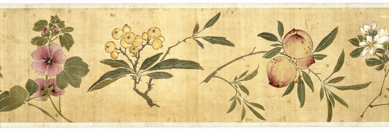百花、1929年（絹の色） 作： ジアヤン・チェン