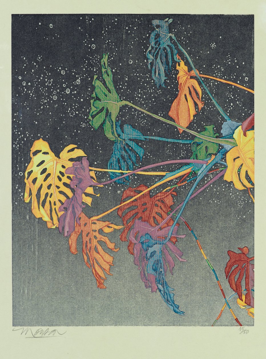 二部作A、2011年（木版画） 作： ジム・モンソン