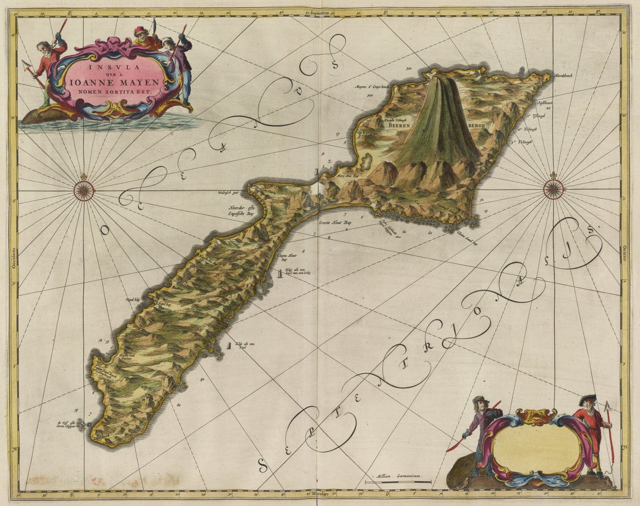 その名前はジョンマイエン島Qvæです 作： Joan Blaeu