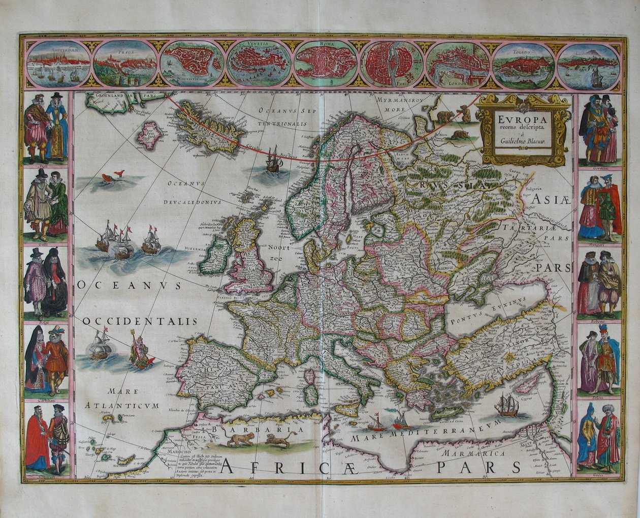 ヨーロッパ地図From：Atlas Maior 作： Joan Blaeu