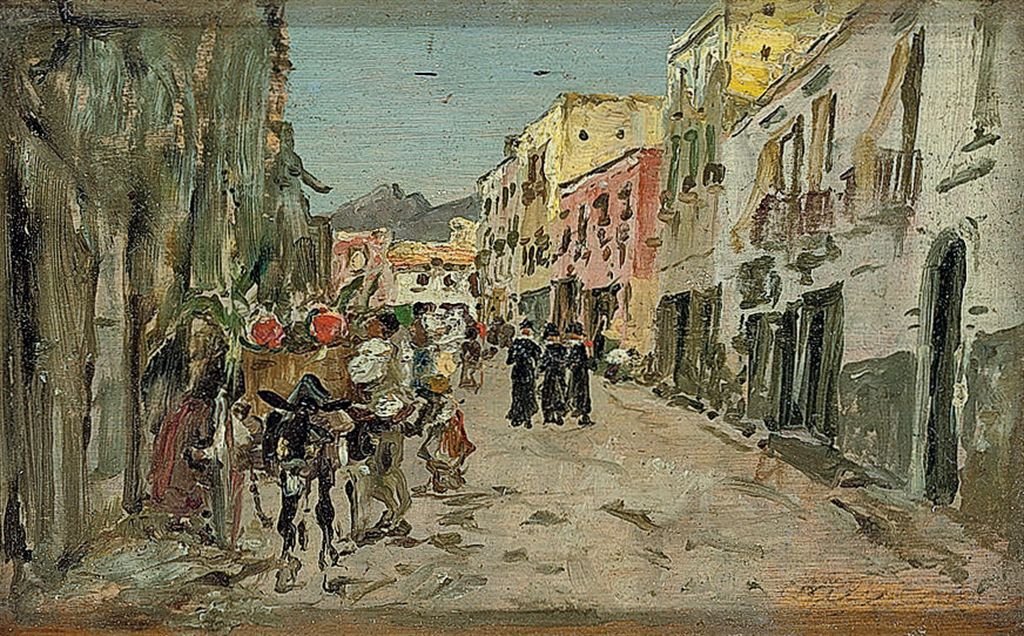 スペインのストリートnEspanol：スペインのストリート 作： JoaquínSorolla