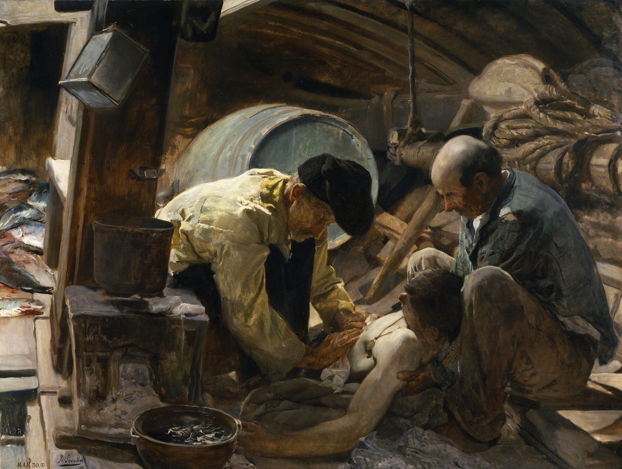 彼らはまだ魚は高いと言います 作： JoaquínSorolla
