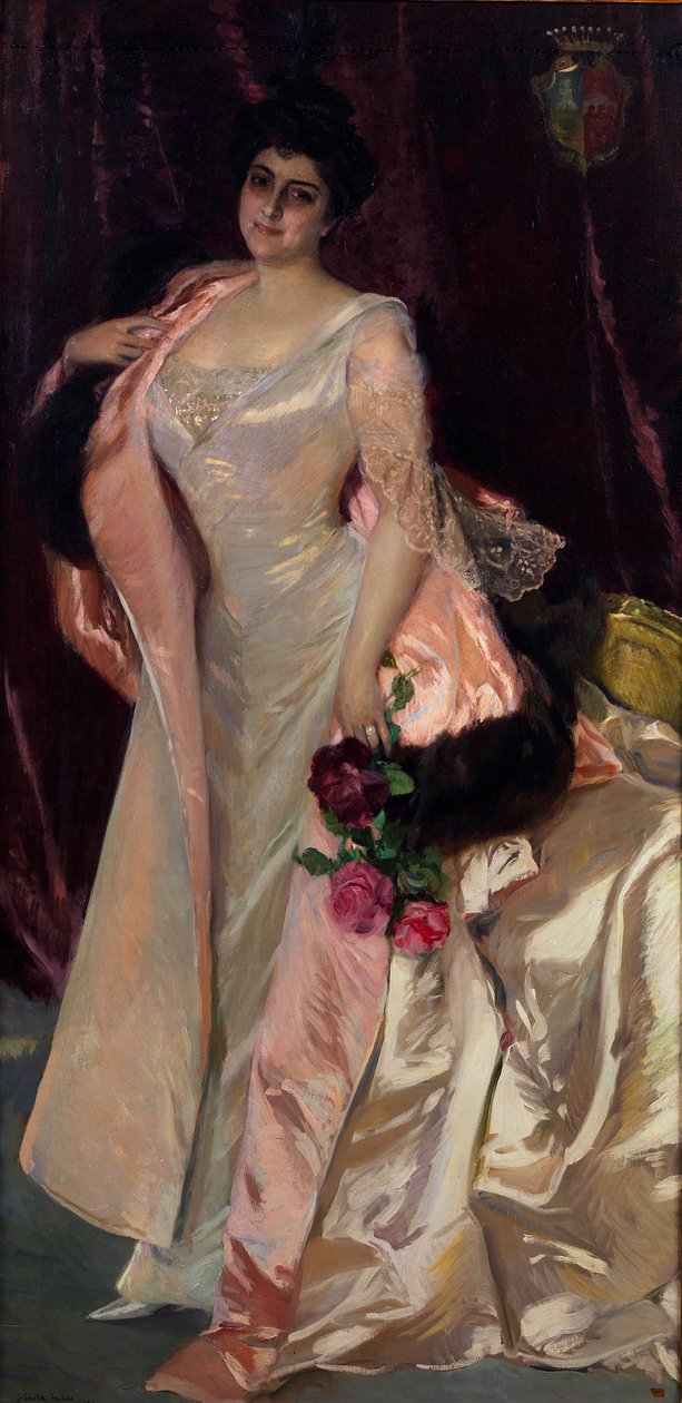 サンフェリックス伯爵夫人、メルセデスメンデヴィルの肖像 作： JoaquínSorolla