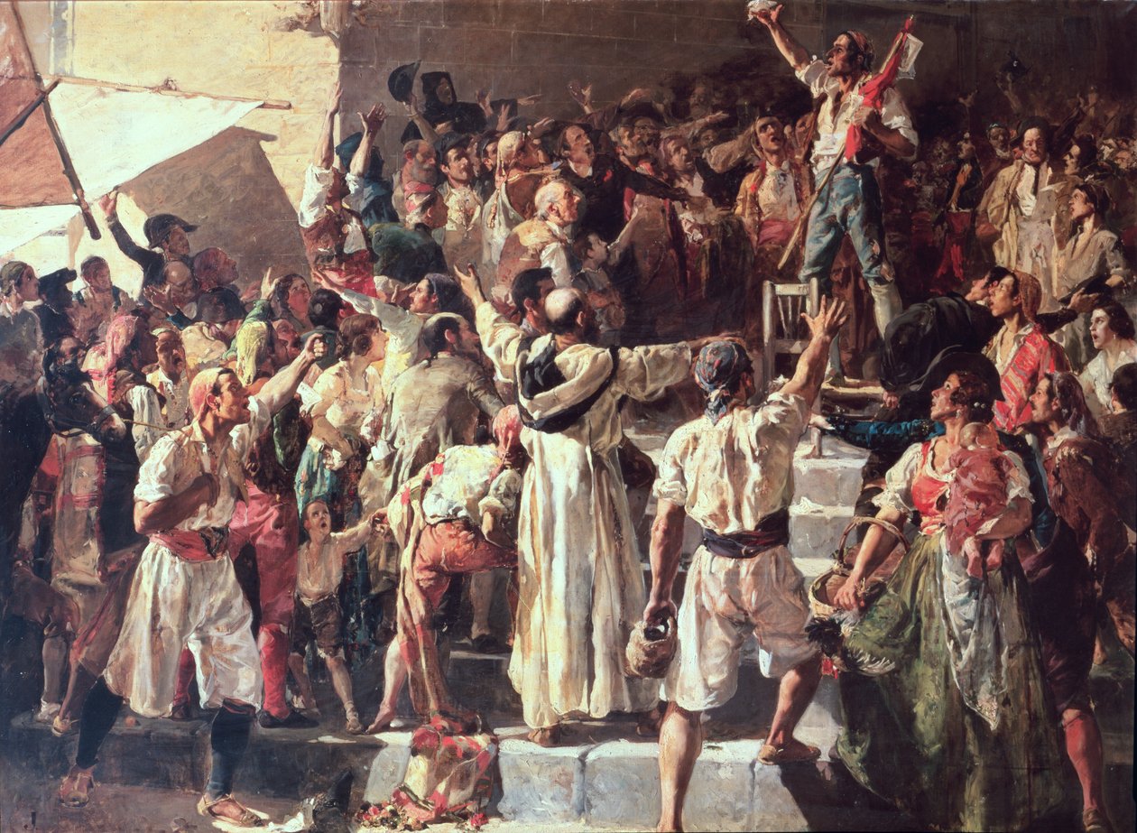 声明の叫びは1884年のナポレオンにあった 作： JoaquínSorolla