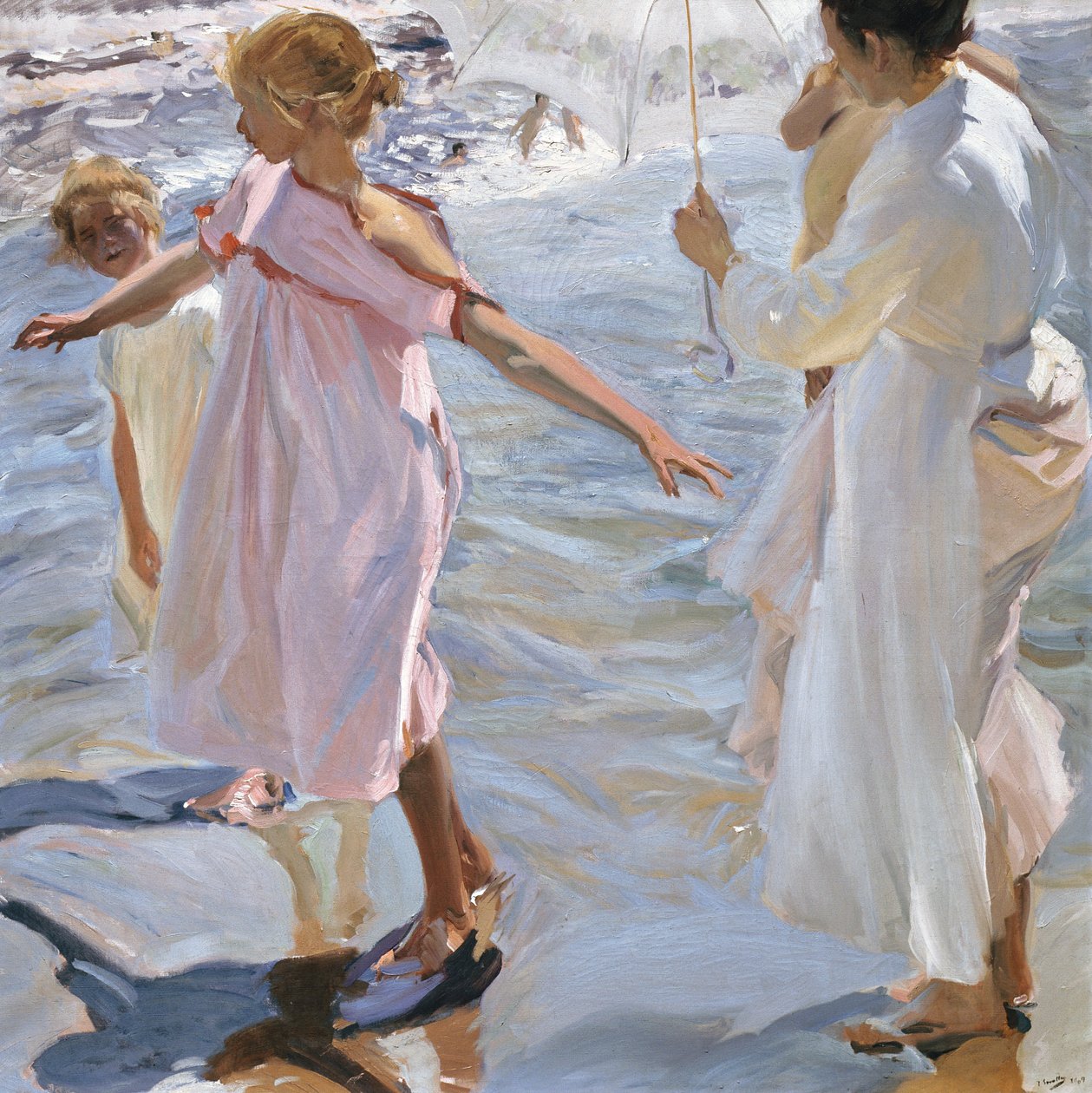 入浴の時間、バレンシア 作： JoaquínSorolla