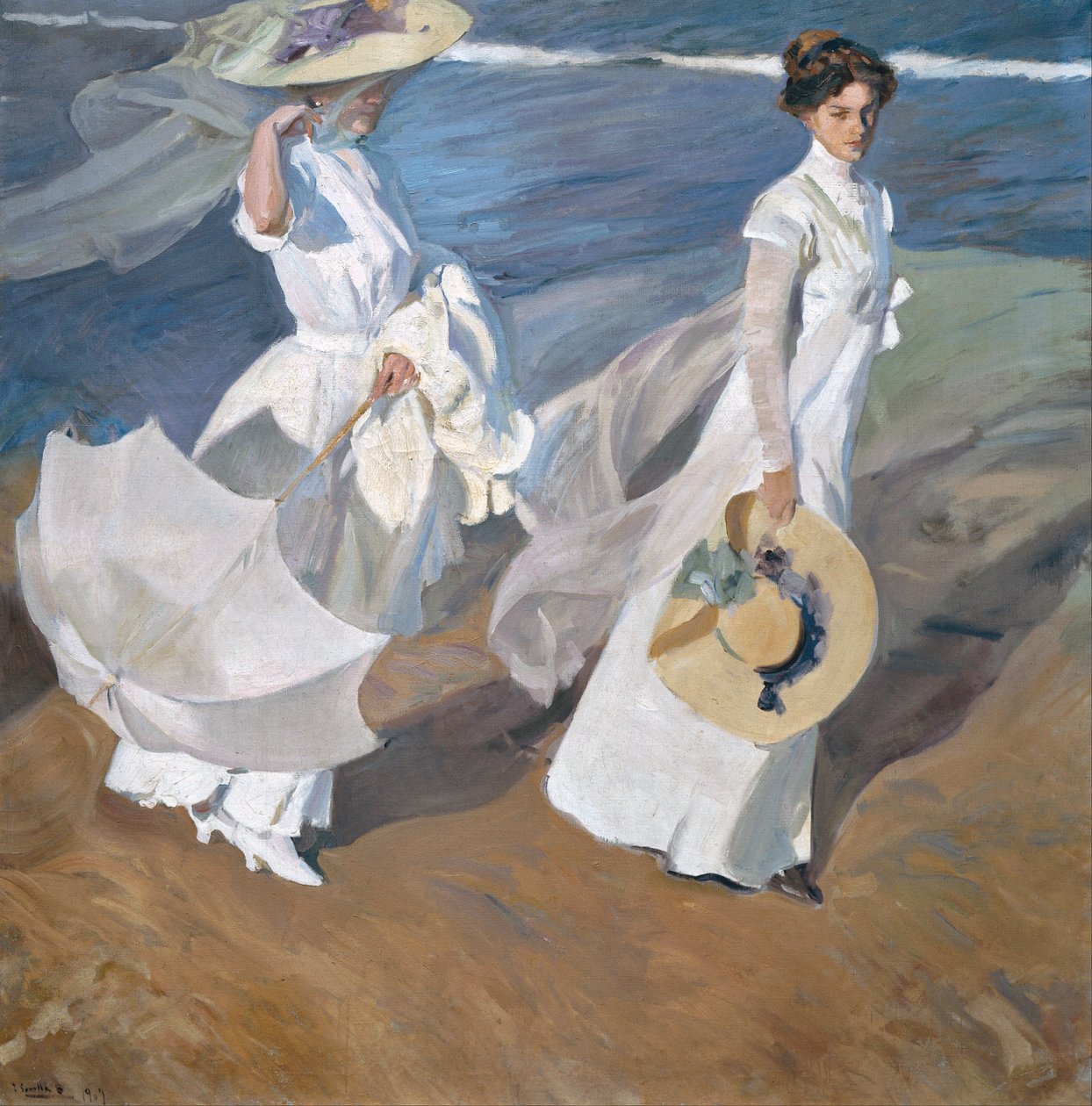 海岸沿いを散歩 作： JoaquínSorolla