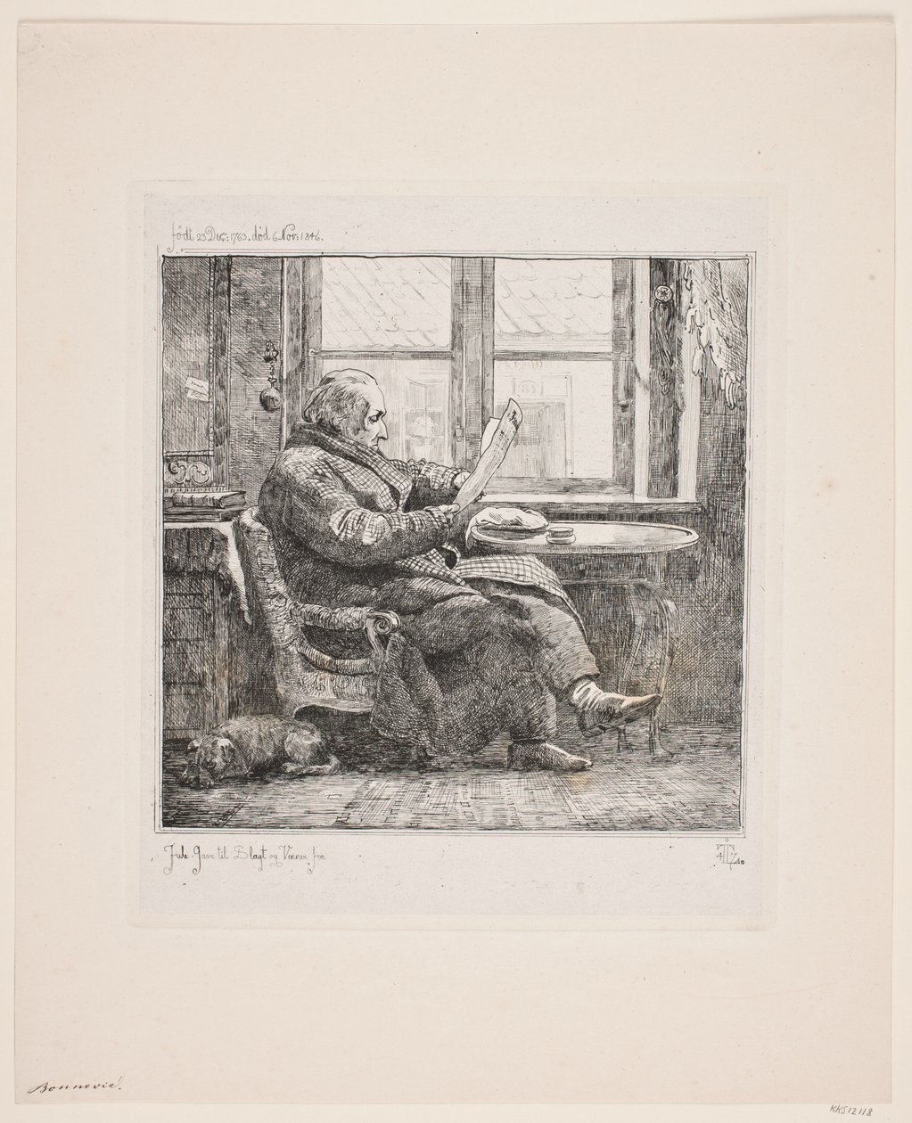 デンマーク語：Justitsråd Emanuel Bonnevie 作： ヨハン・ランドバイ