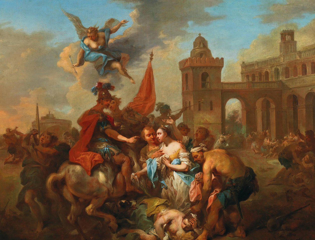 ロムルスとヘルシリア、1764～1765年頃。 作： ヨハン・コンラッド・シーカッツ
