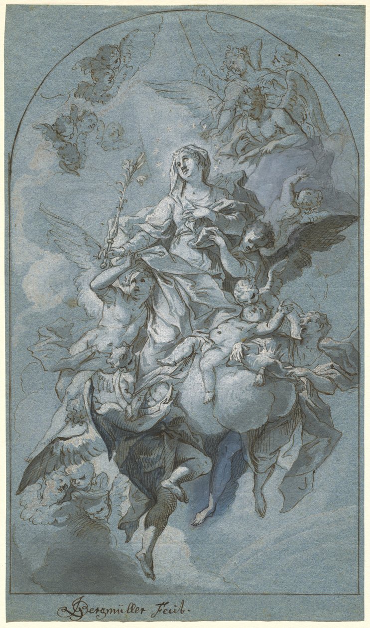 無原罪懐胎 作： Johann Georg Bergmuller