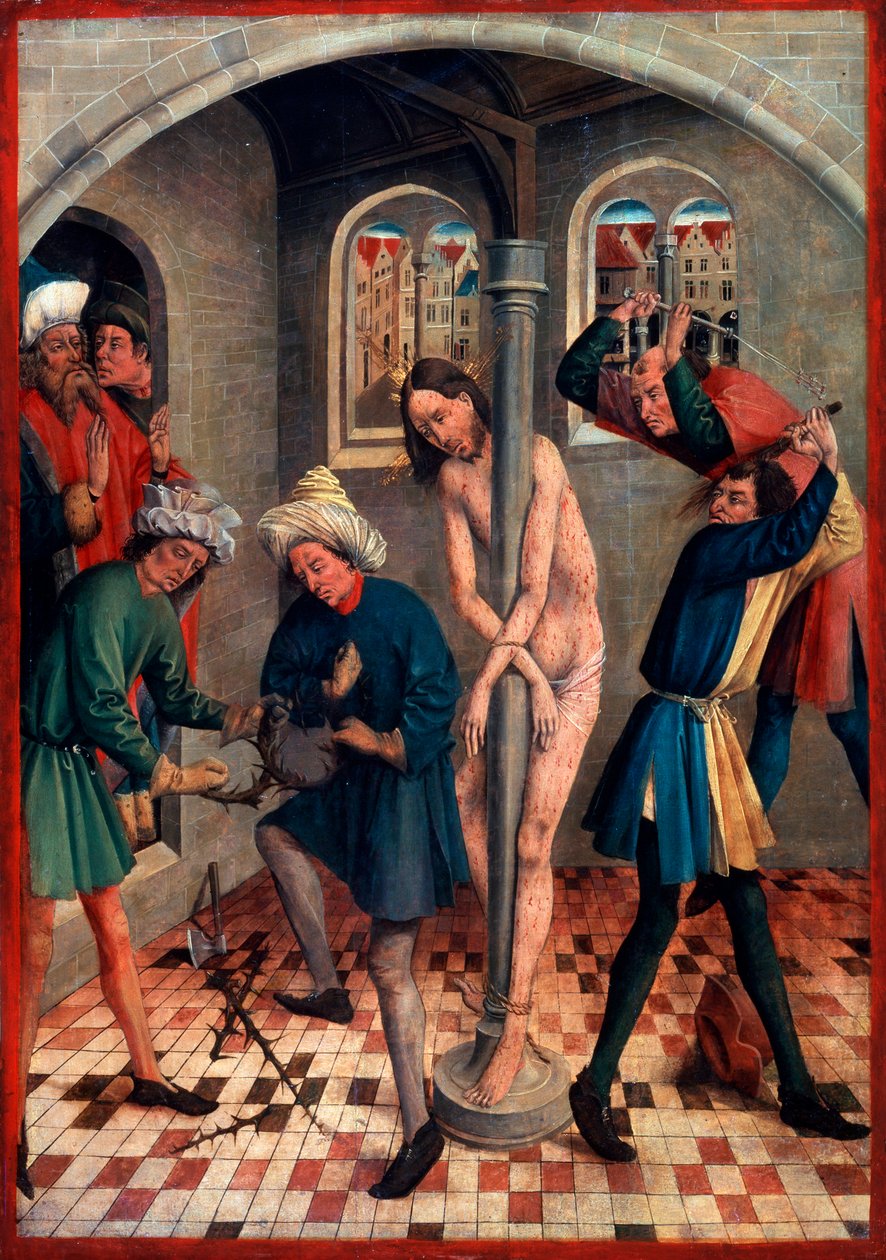 1457年以前のキリストの鞭打ち。 作： ヨハン・ケルベック