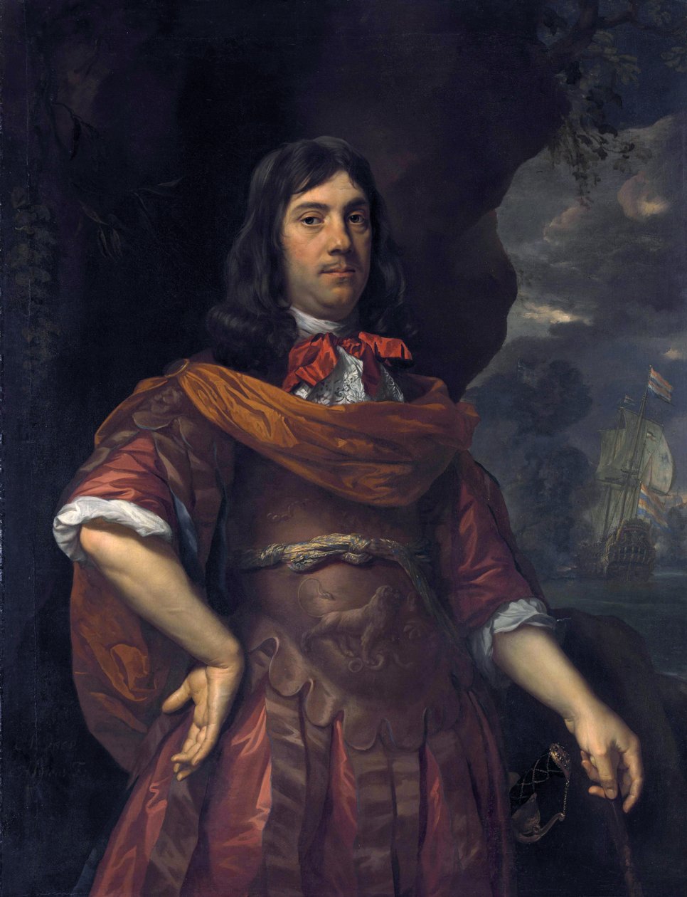Cornelis Tromp（1629-1691）の肖像 作： ヨハネス・マイテンス