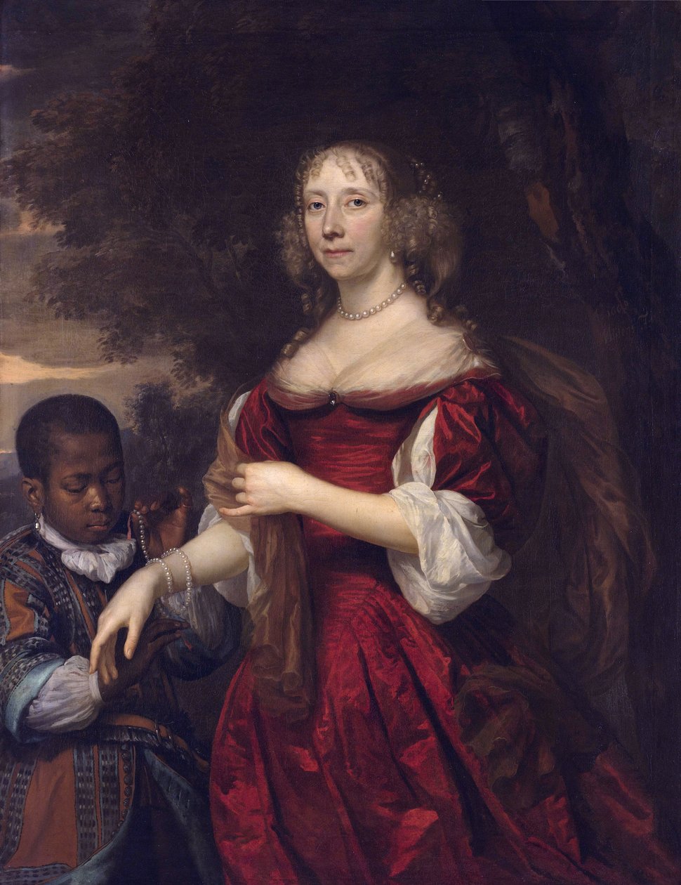 マルガレータ・ファン・レフォルストの肖像（1625-1690） 作： ヨハネス・マイテンス