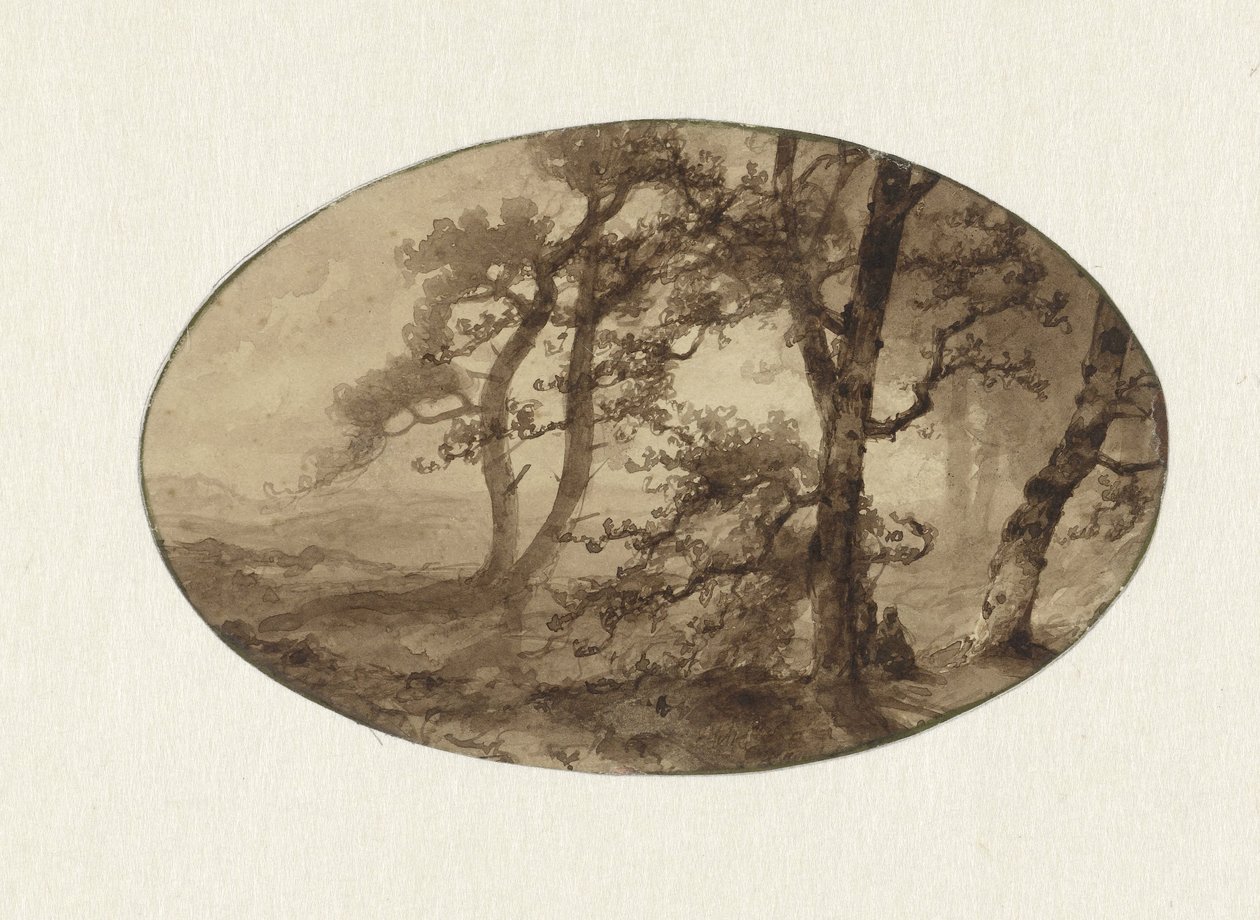 森の端 作： Johannes Franciscus Hoppenbrouwers