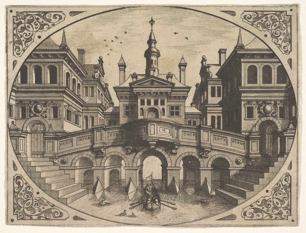 1560年の『風景画』の図版。 作： Johannes van Doetecum I