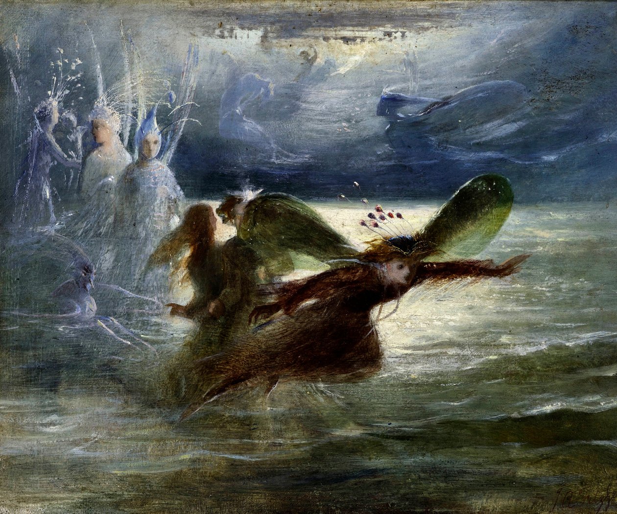 Sea Sprites、1870年 作： ジョン・アンスター・フィッツジェラルド
