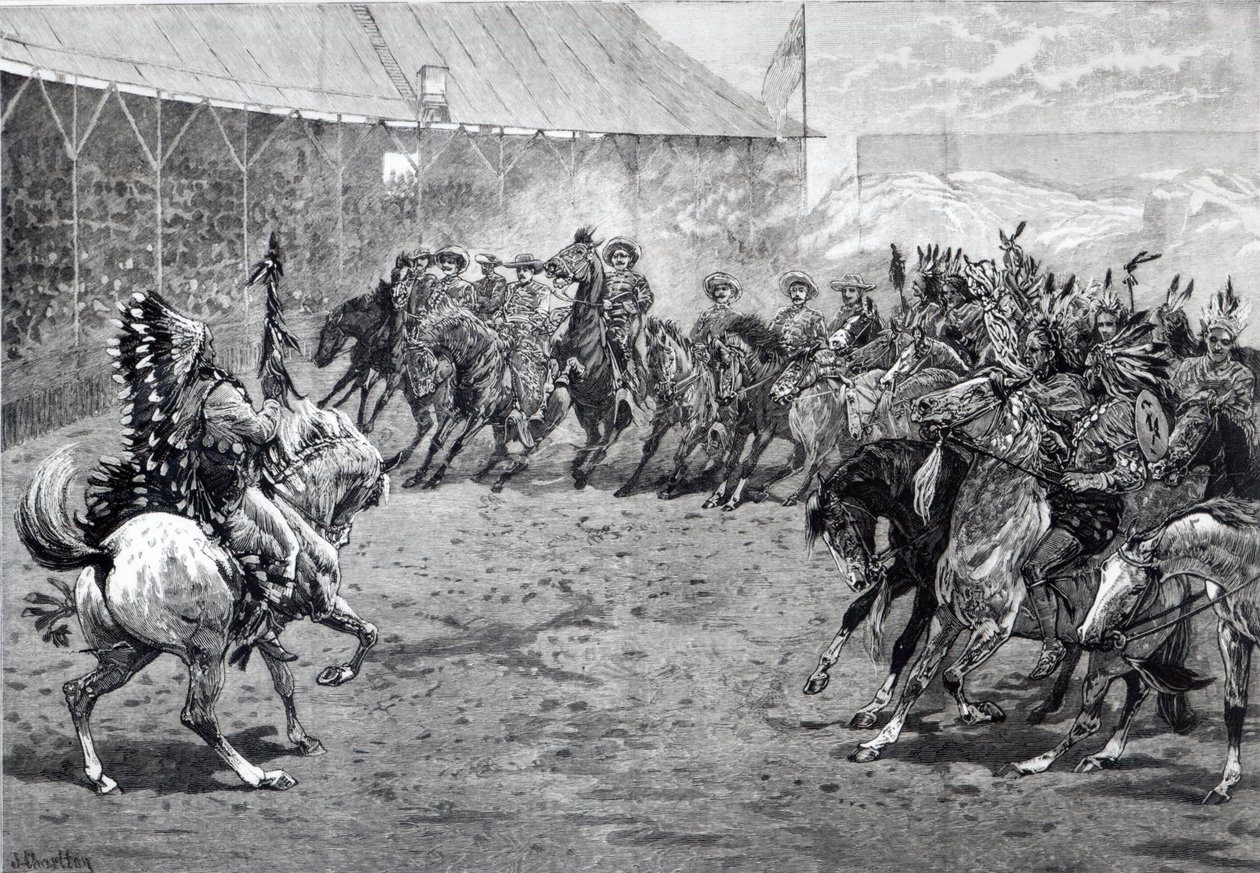 ウェストブロンプトンでのワイルドウェストショー、1887 作： ジョン・チャールトン