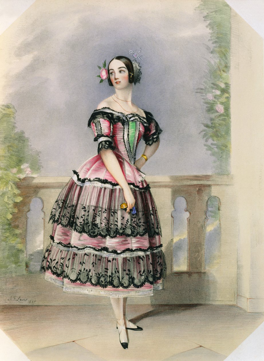 Pauline Duvernay（1813-94）pub。トーマス・マクリーン、1837 作： ジョン・フレデリック・ルイス