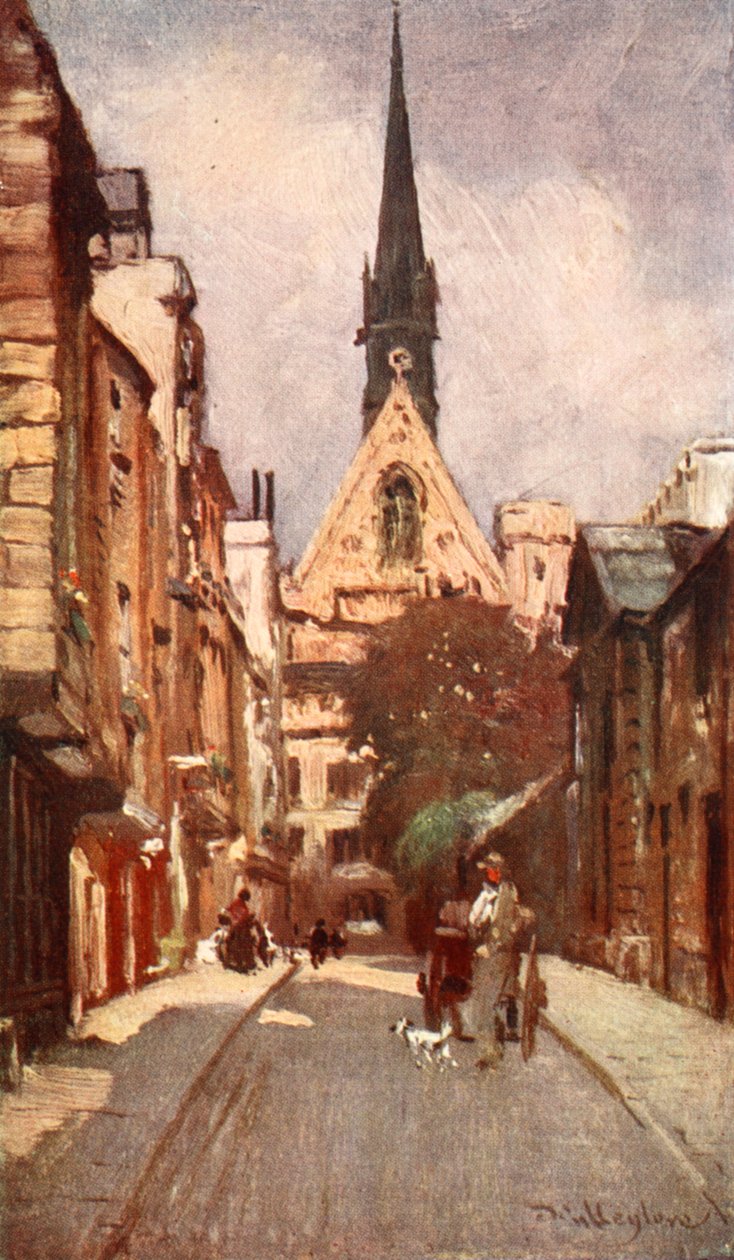 エクセターカレッジ、シップストリート、1903年 作： John Fulleylove