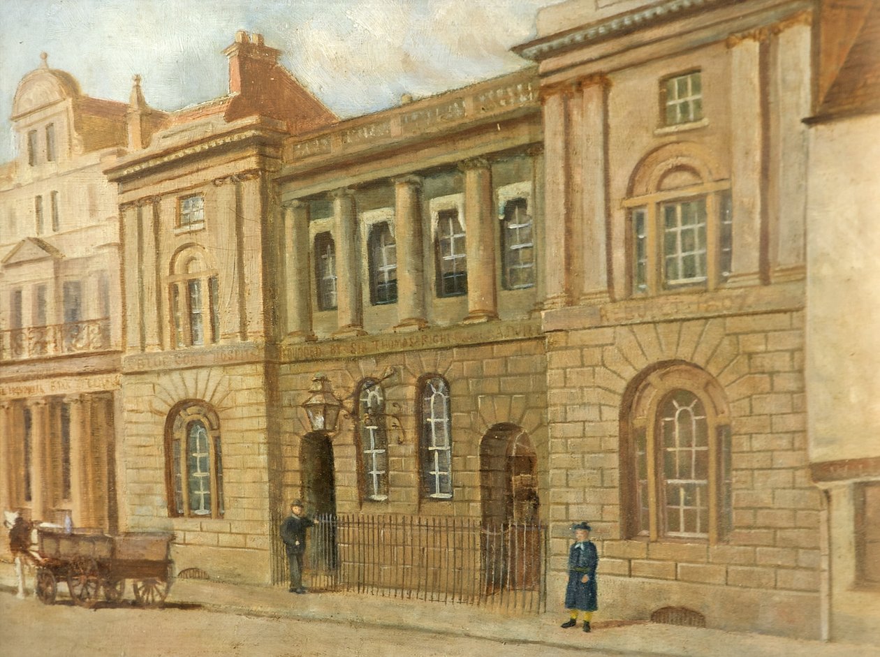 ブルーコート学校、グロスター、c.1880 作： ジョン・ケンプ