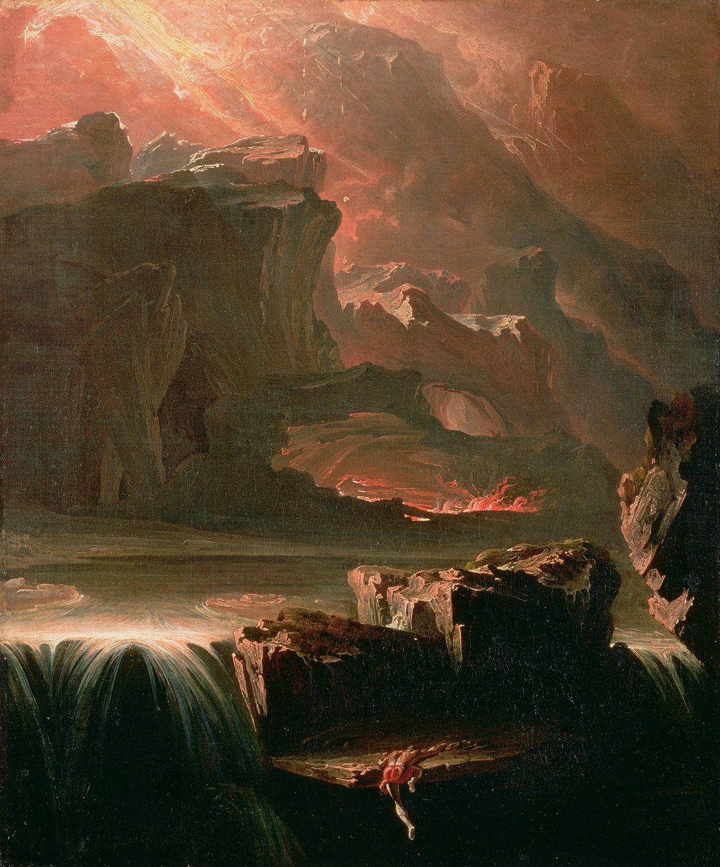 1812年、忘却の水を求めてサダック 作： ジョン・マーティン