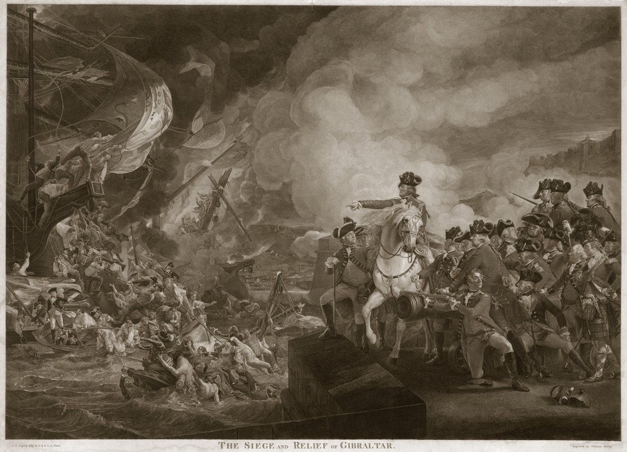 ジブラルタルの包囲と救済、パブ。 1810 作： ジョン・シングルトン・コプリー
