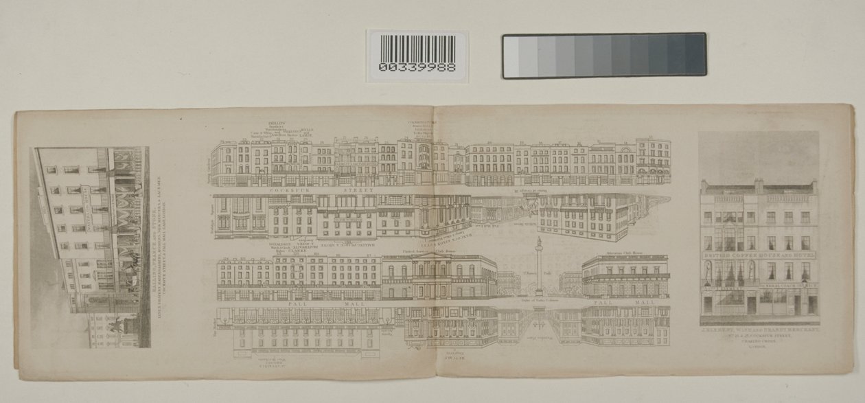 ロンドンストリートビュー、1838年頃 作： ジョン・タリス