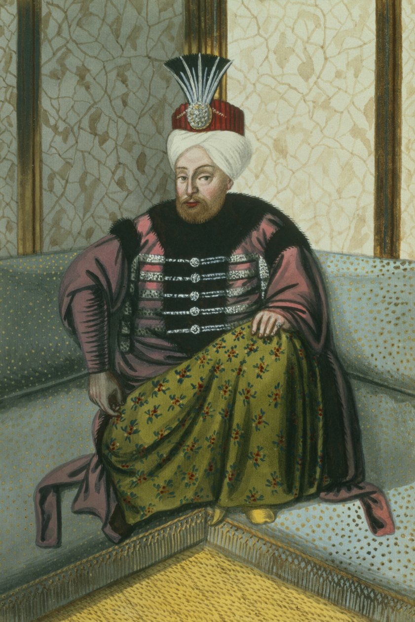 マホメット（メフメット）IV（1642-93）スルタン1648-87、「トルコ皇帝の一連の肖像」から、1808 作： ジョン・ヤング