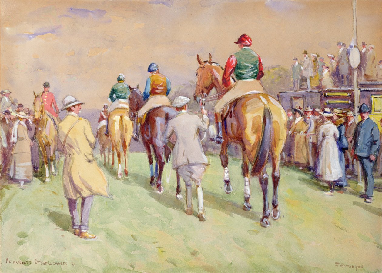 Hethersett Steeplechases、1921 作： ジョン・アトキンソン
