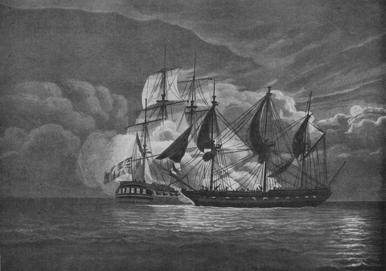 ファインチェイスアンドキャプチャー、c1800 作： ジョン・オーガスタス・アトキンソン