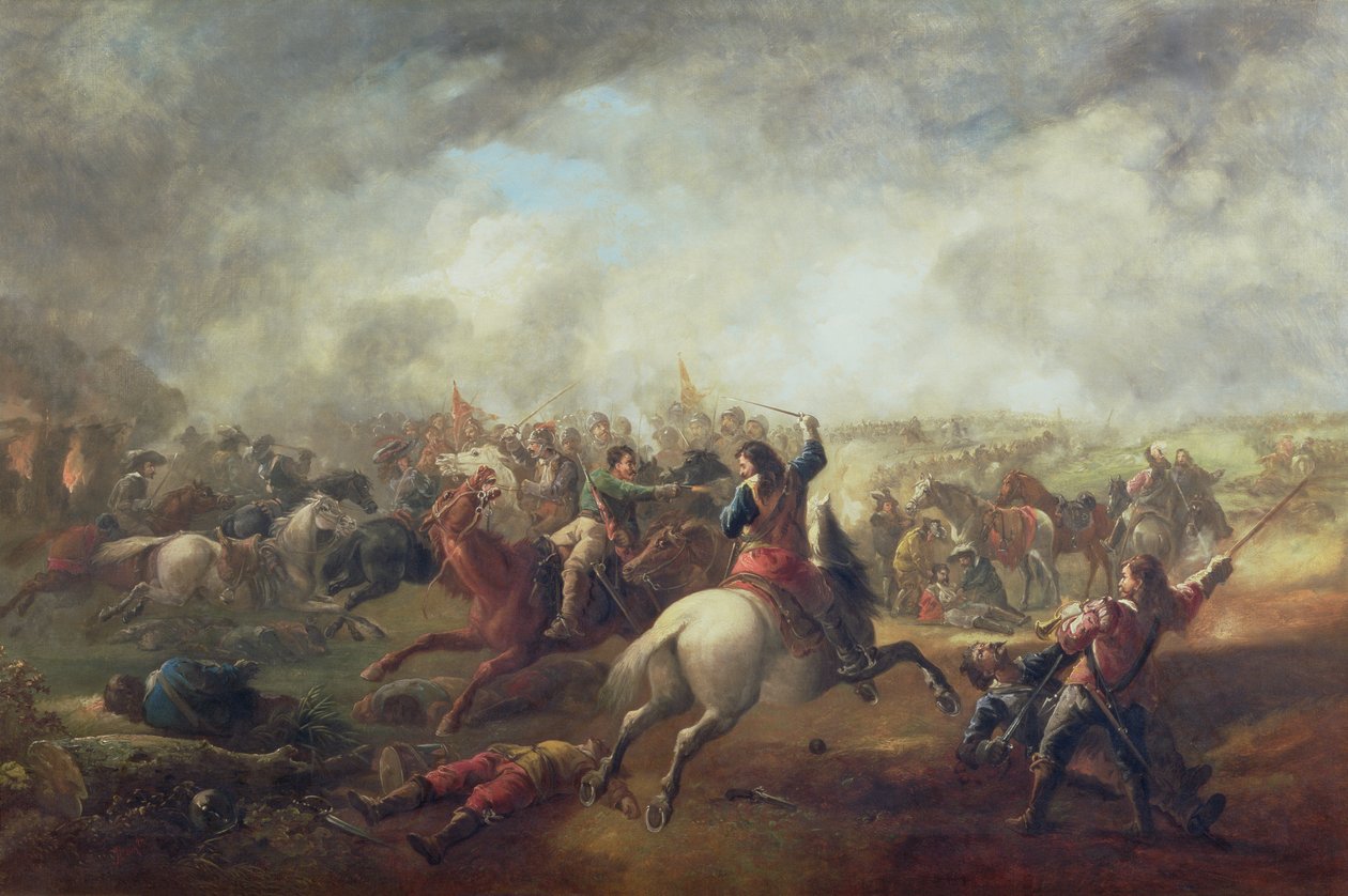 マーストンムーアの戦い、1644年 作： ジョン・バーカー