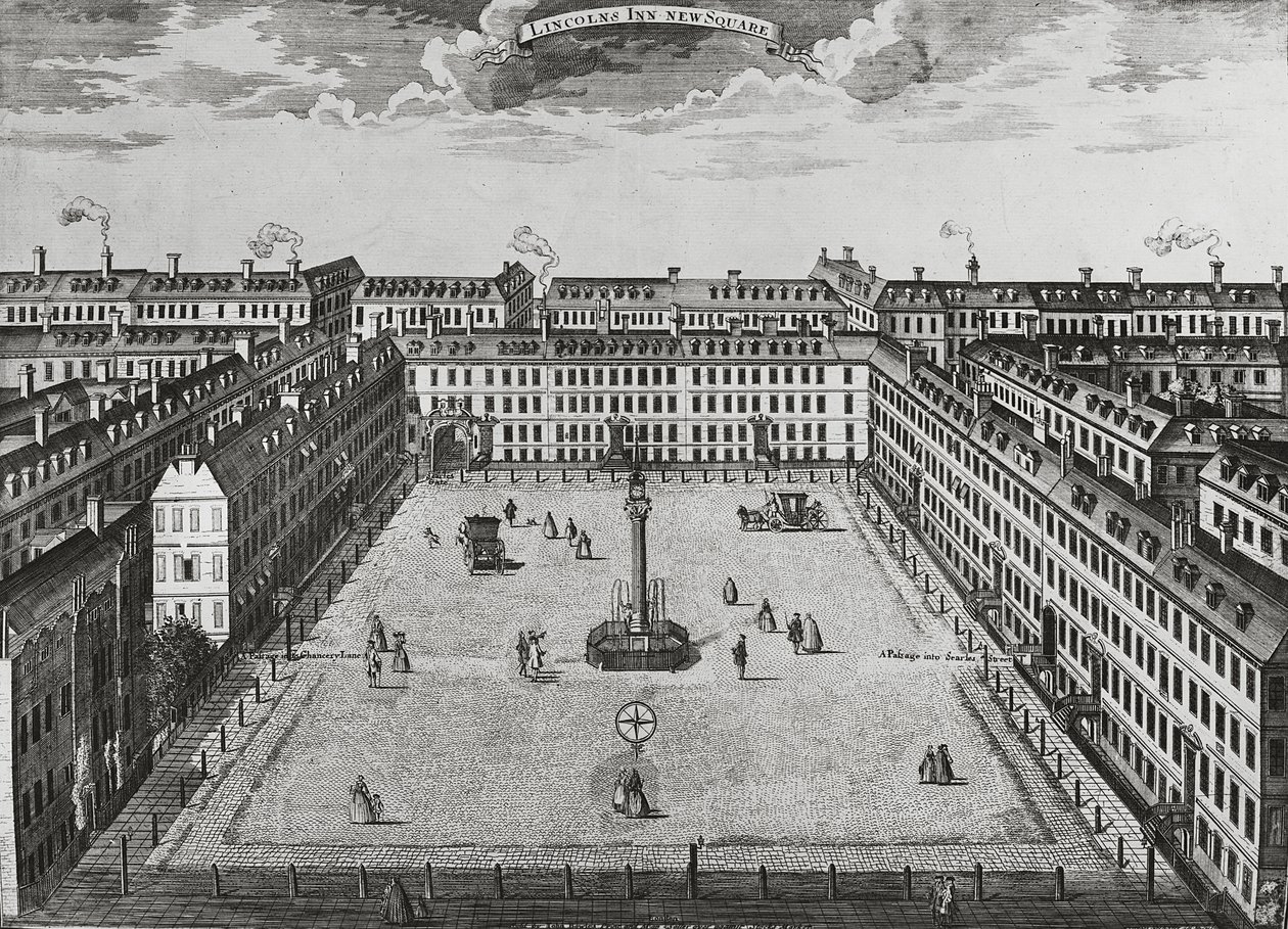 リンカーンズインニュースクエア、1725年 作： ジョン・ボウルズ