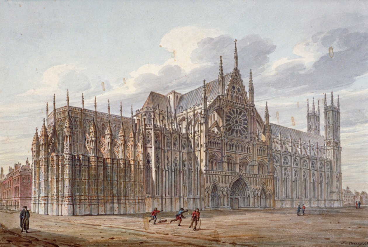 ウェストミンスター寺院、ロンドン、1816年。                       作： ジョン・コニー
