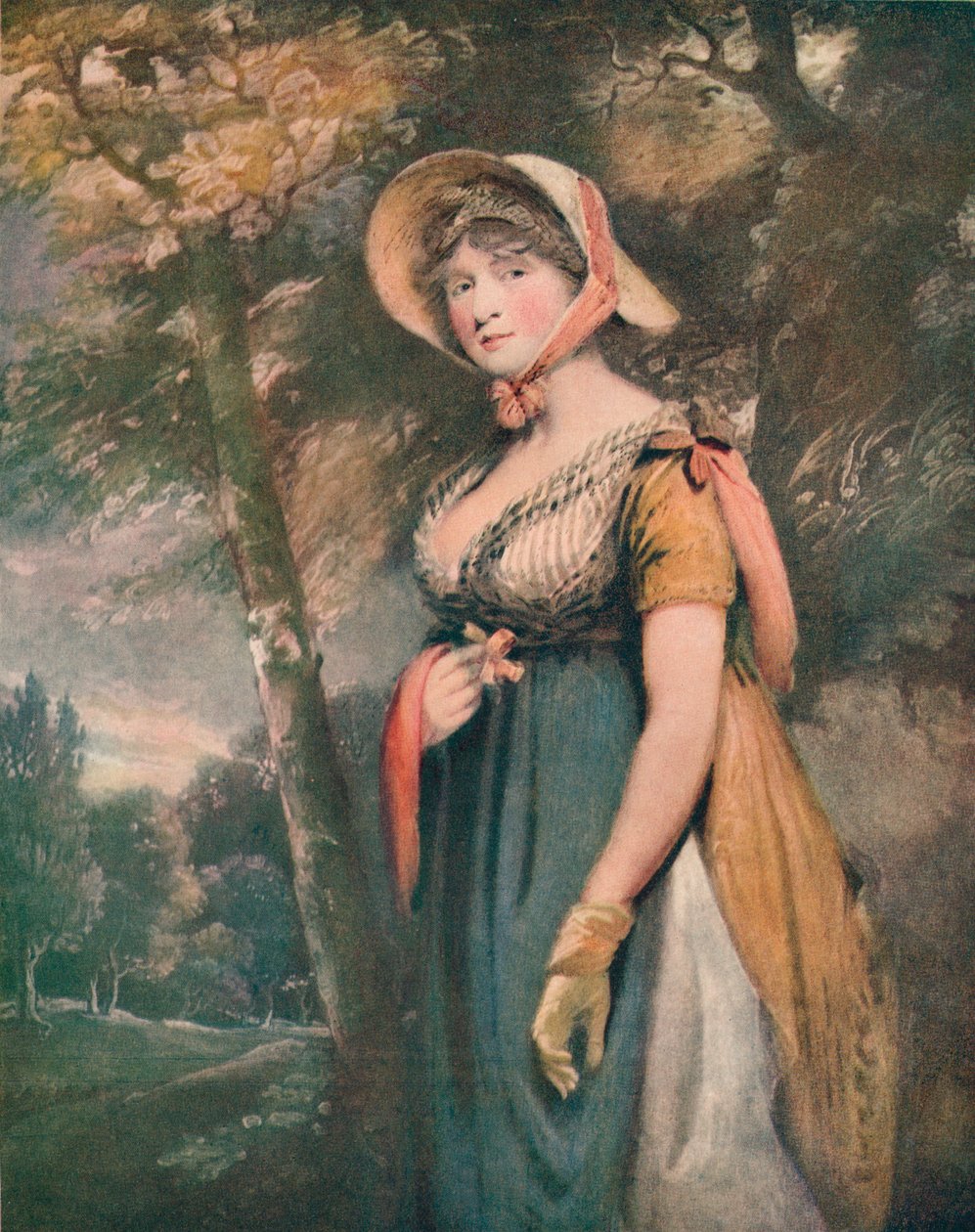 右の名誉女性ルイザマナーズ、c1821 作： ジョン・コンスタブル