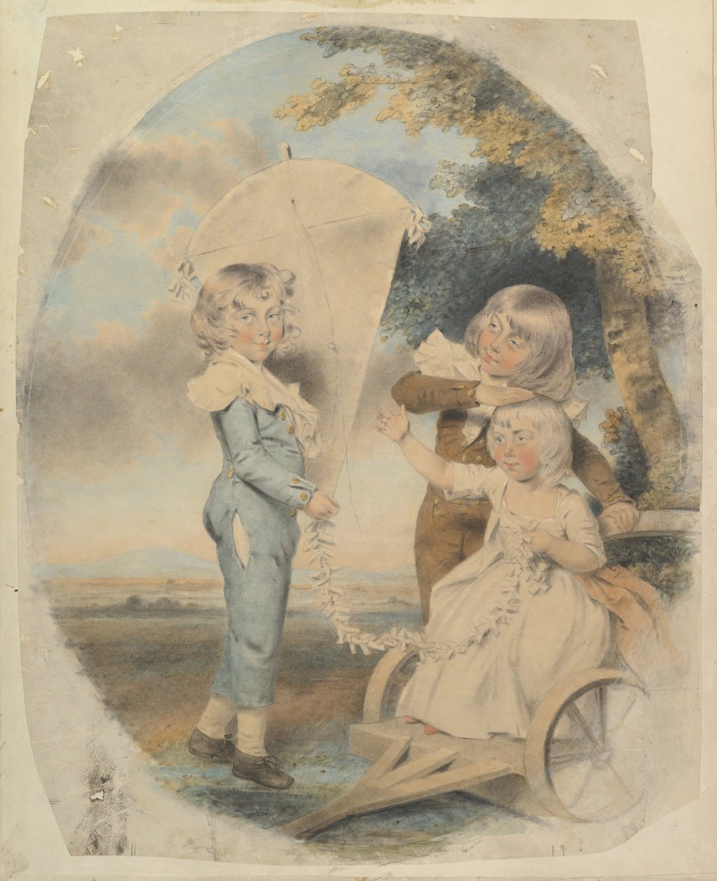 ダイソン家の子供たち、1787年 作： ジョン・ダウンマン