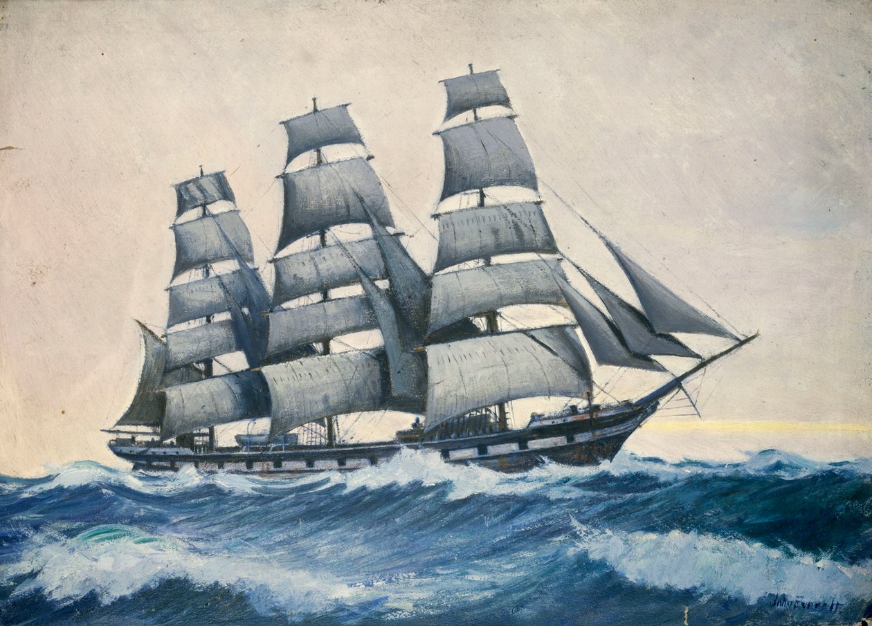 海景 1876-1949年頃 油彩・紙 作： ジョンエベレット