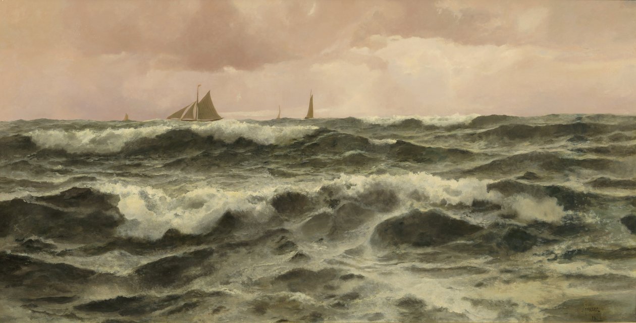 フォークストン沖、1886 作： ジョン・フレイザー