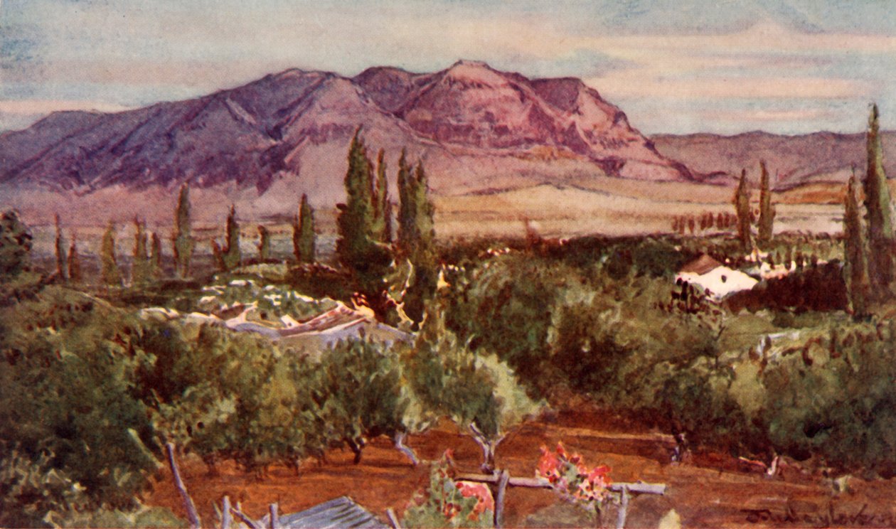 ジェリコからの誘惑の山、1902年。 作： John Fulleylove