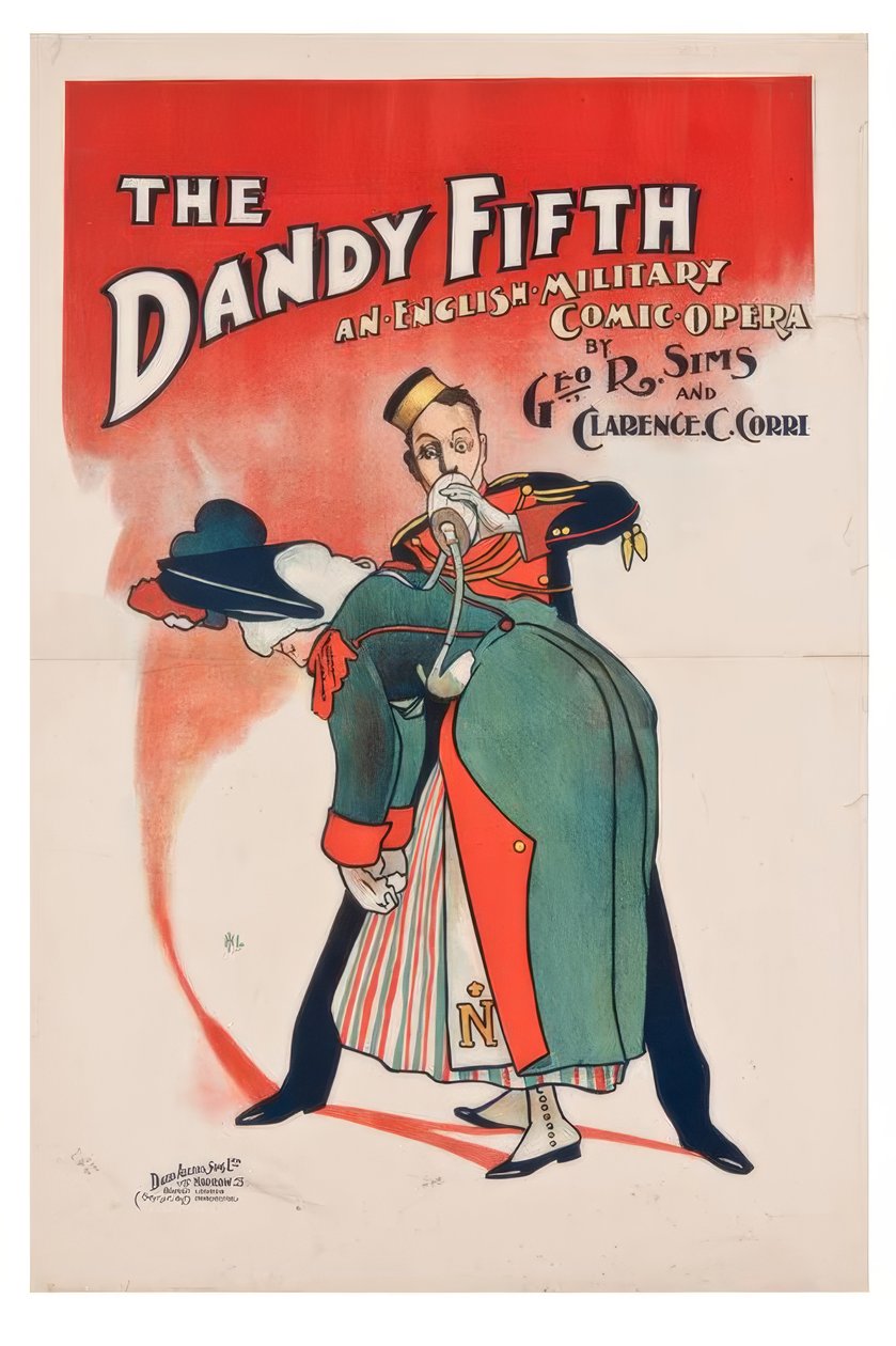 「ダンディフィフス」- J。ハッサル-プラカット、1898年 作： ジョン・ハッサル