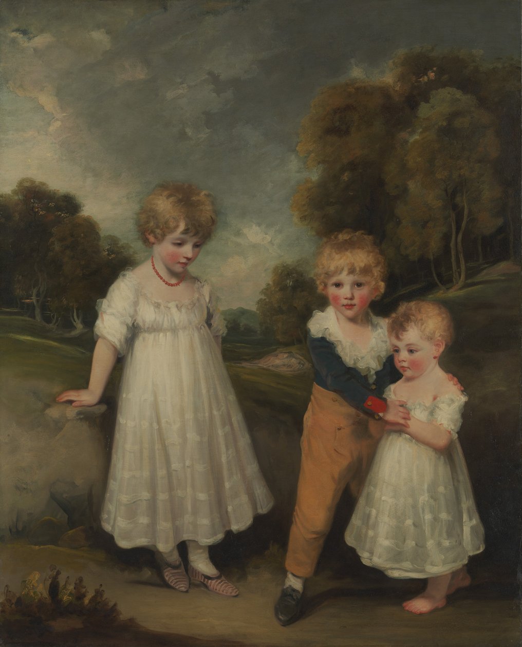 サックビル家の子供たち、1796年 作： ジョン・ホップナー