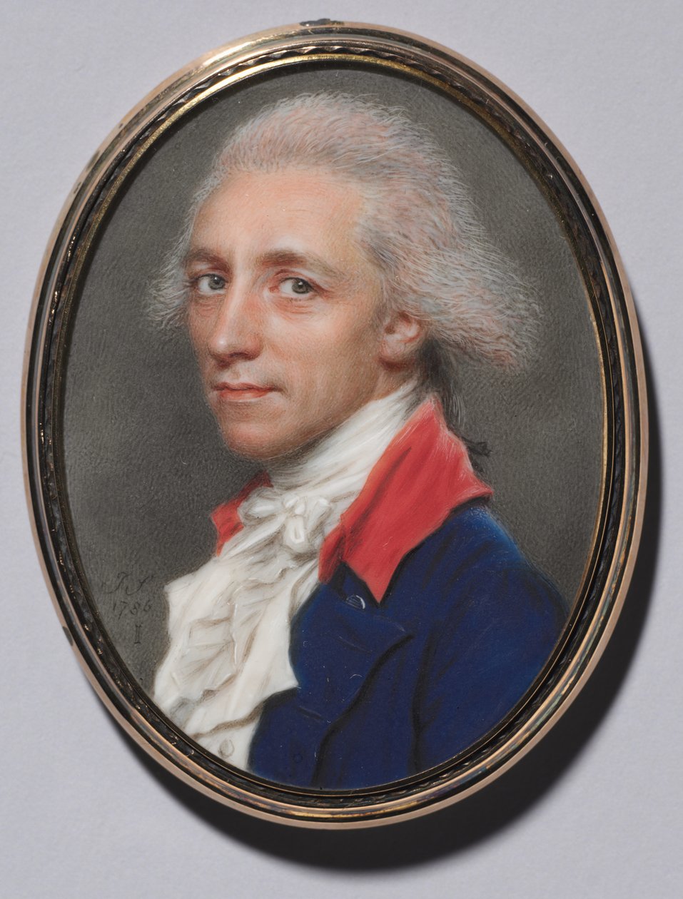男の肖像、1786年。 作： ジョン・スマート