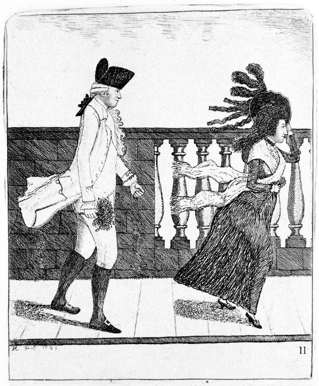 ジェームズグラハム、スコットランドの馬鹿医者、1795年。 作： ジョン・ケイ