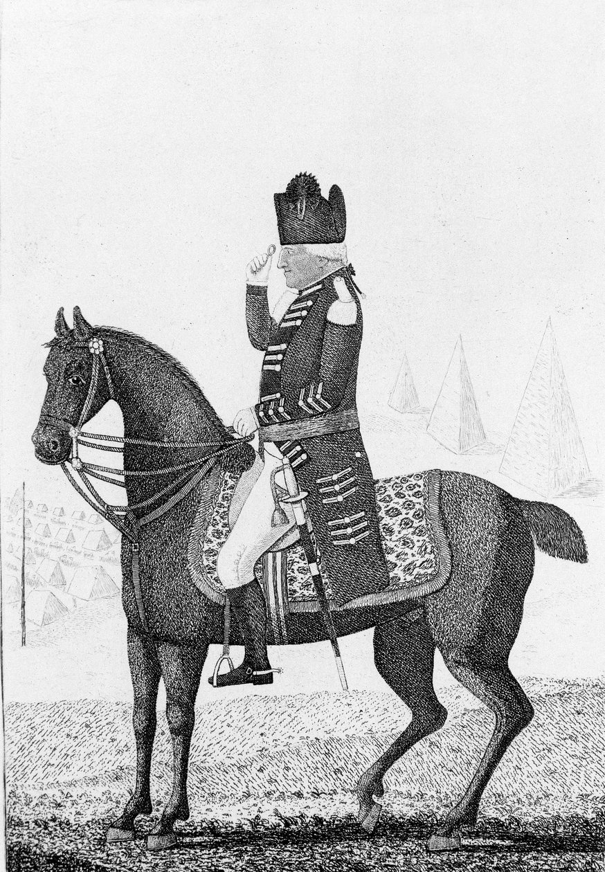 ラルフアバクロンビー1734-1801、スコットランド将軍、1801 作： ジョン・ケイ