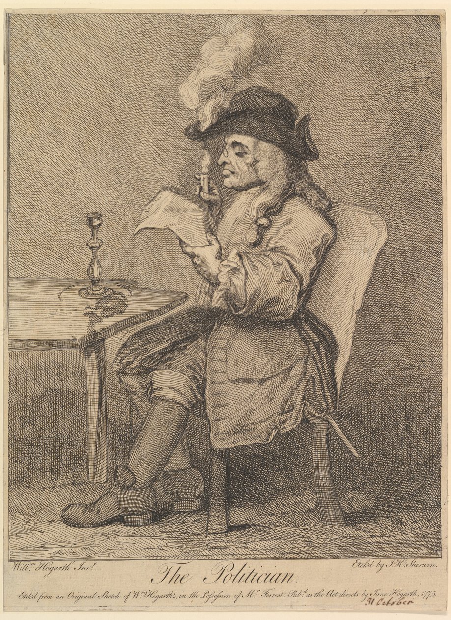The Politician, 1775年。 作： ジョン・キース・シャーウィン
