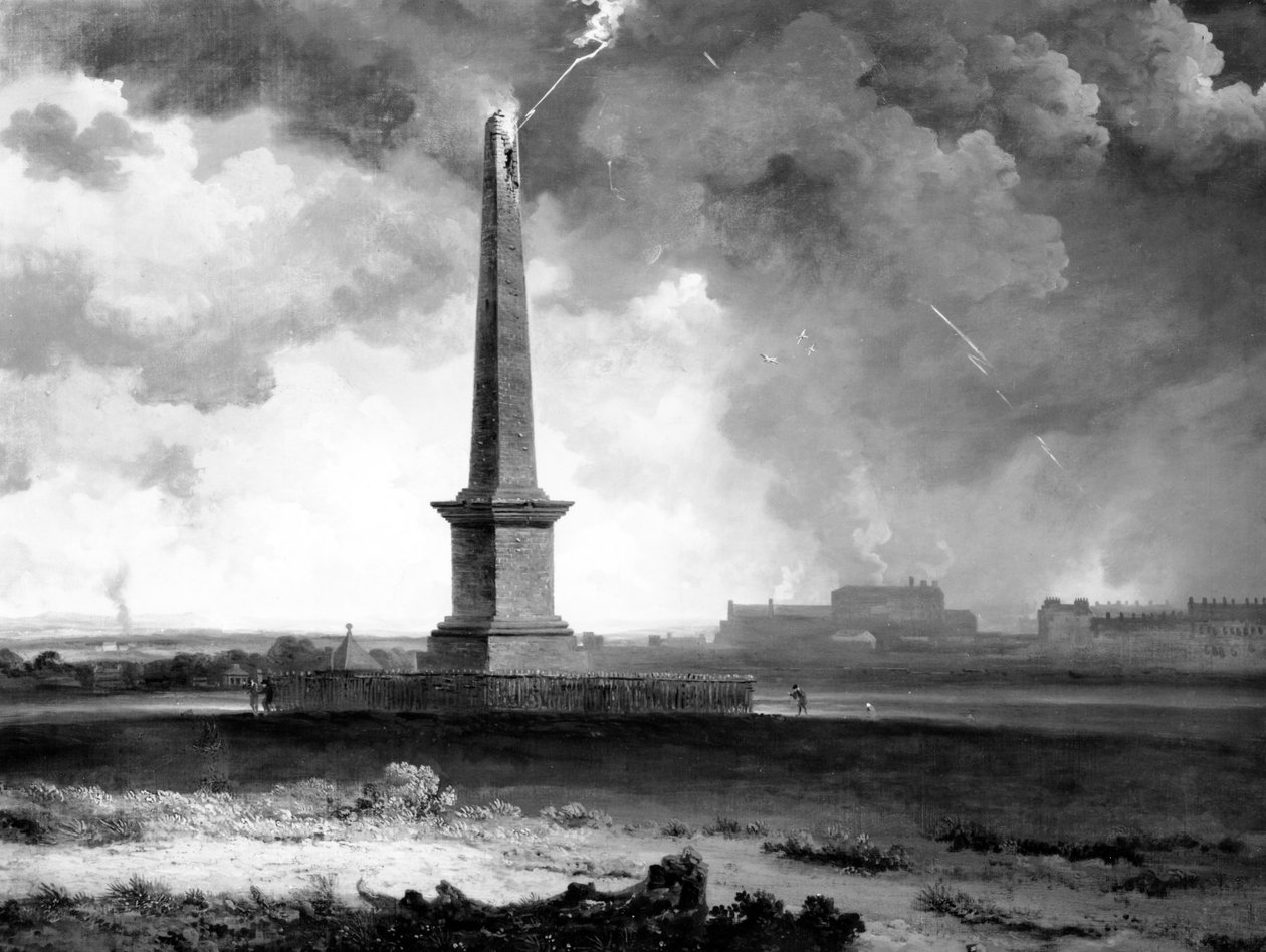 ネルソンの記念碑、1810年頃 作： ジョン・ノックス