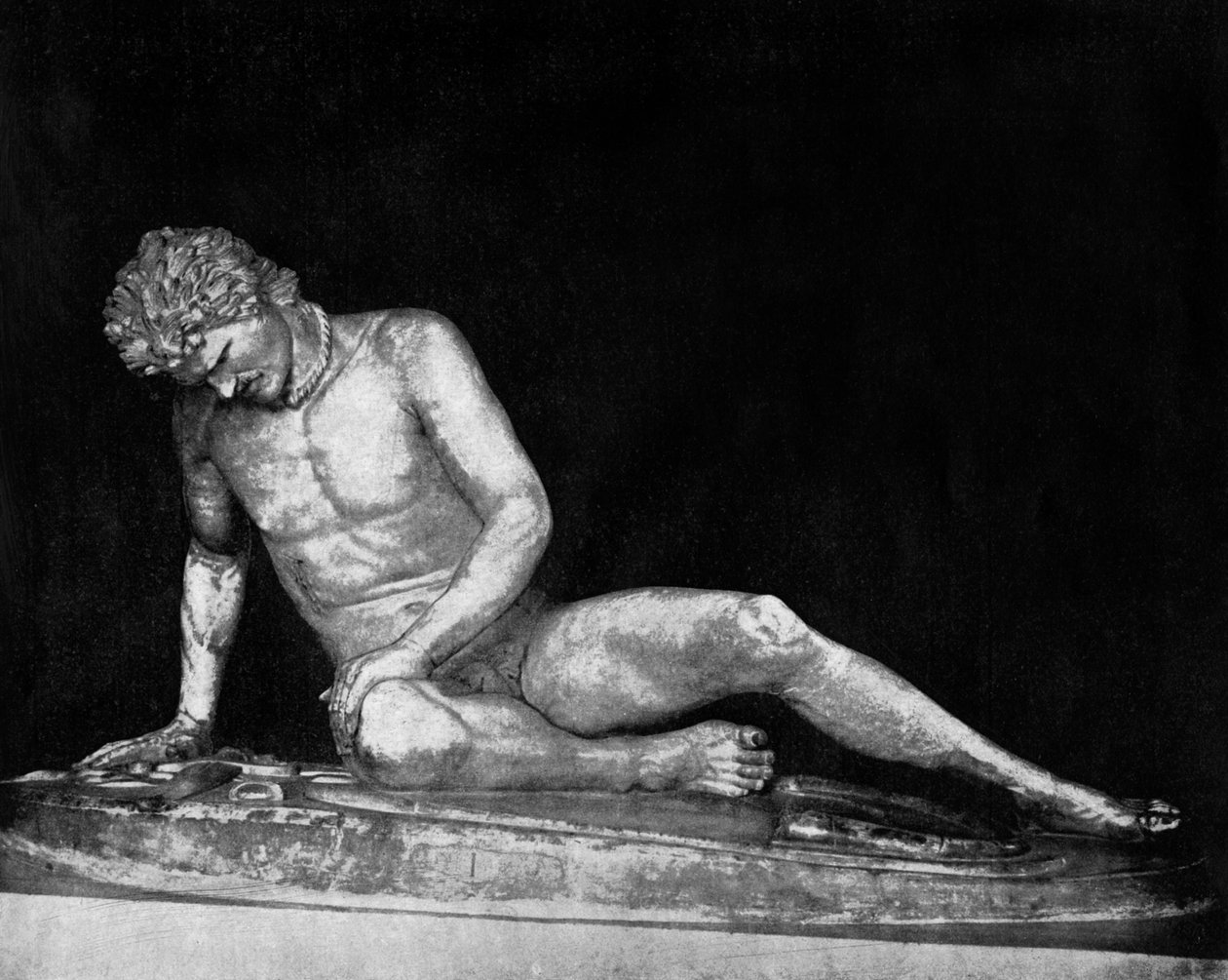 瀕死のガリア、国会議事堂、ローマ、1893年。 作： ジョン・L・ストッダード