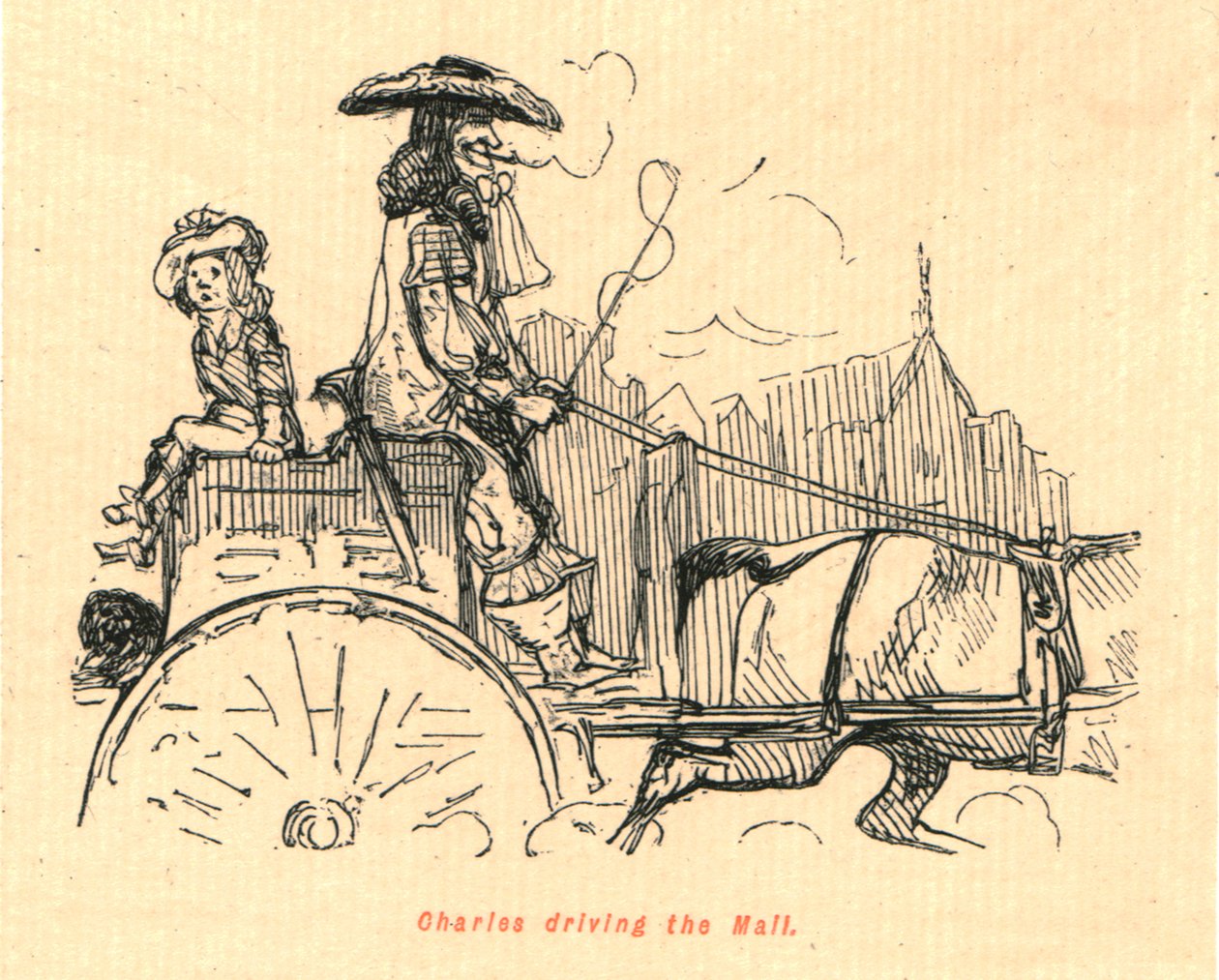 チャールズがモールを運転、1897年。 作： ジョン・リーチ