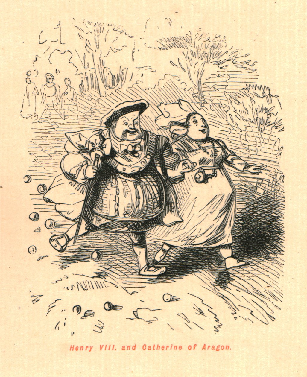 ヘンリー八世。アラゴンのキャサリン、1897年。 作： ジョン・リーチ