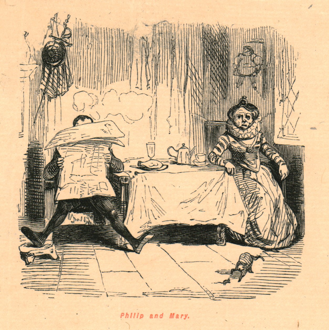 フィリップとメアリー、1897年。 作： ジョン・リーチ