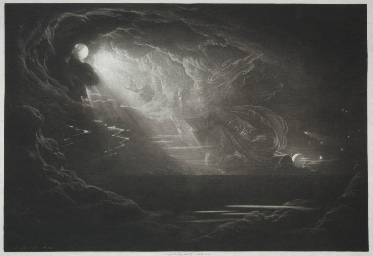 Paradise Lost：The Creation of Light、1824。 作： ジョン・マーティン