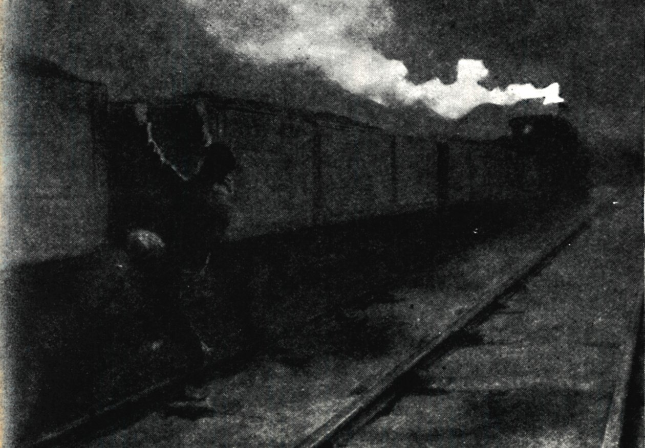 1945年11月1899年11月の列車での脱出。 作： ジョン・ナッシュ